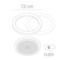 Forever Seals for Perla 6 cup Forever Seals for Perla 6 cup