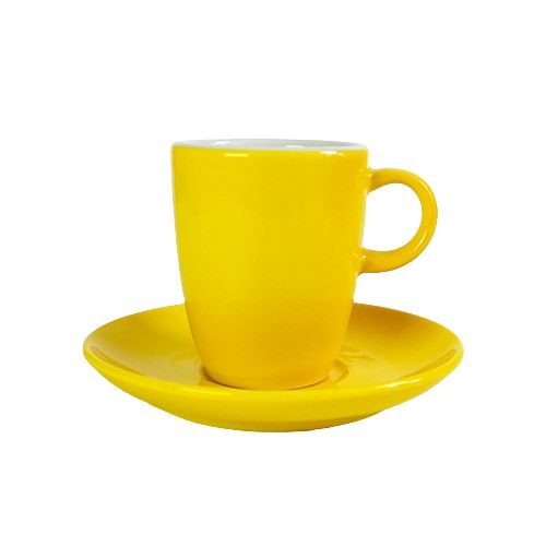 Inker New High Cup+Saucer 160ml Yellow 6pcs