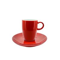 Inker New High Cup+Saucer 160ml Red 6pcs