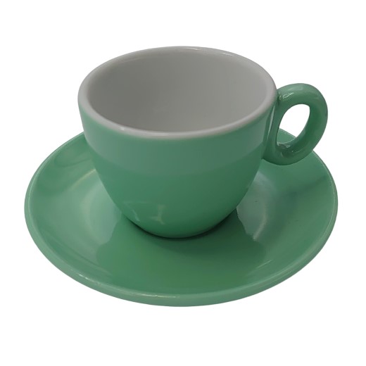 Inker cup with saucer Espresso 70ml Mint Green 6pcs