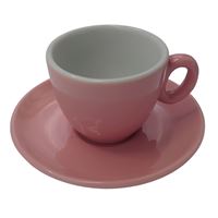 Inker cup with saucer Espresso 70ml Pink 6pcs Inker cup with saucer Espresso 70ml Pink 6pcs