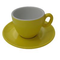 Inker cup with saucer Espresso 70ml Yellow 6pcs Inker cup with saucer Espresso 70ml Yellow 6pcs