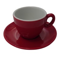 Inker cup with saucer Espresso 70ml Red 6pcs Inker cup with saucer Espresso 70ml Red 6pcs