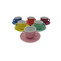 Inker Cup+Saucer Espresso 70ml Mix 6 pcs