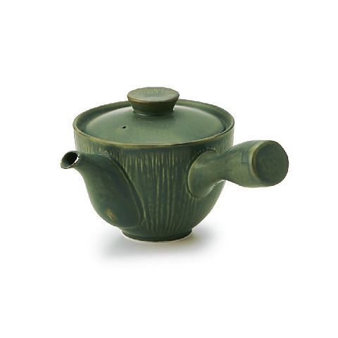 Miyama Crease Kyusu Teapot Green 400ml
