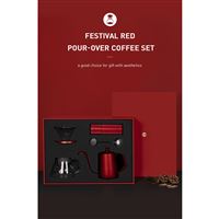 C3 Pour Over Set Fish 03 Festival Red