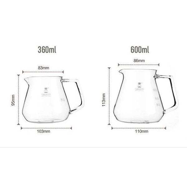 Timemore Glass Coffee Server 600ml