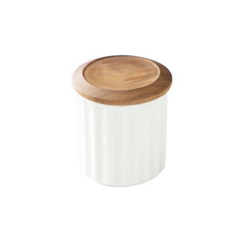 Origami Ceramic Canister White