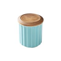 Origami Ceramic Canister Turquoise