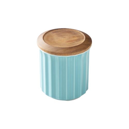 Origami Ceramic Canister Turquoise