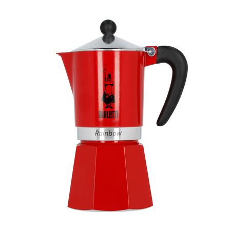 Bialetti Coffee Pot Rainbow 6 Cup 270ml Red