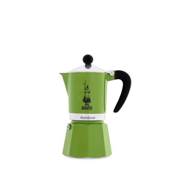 Bialetti Coffee Pot Rainbow 3 Cup 130ml Green