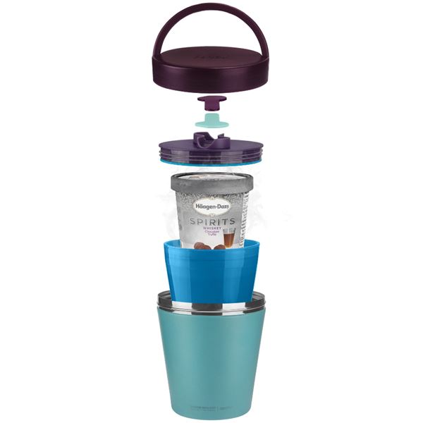 Asobu Vacuum Insulated Ice Cream Keeper ICH1 Teal 1100ml