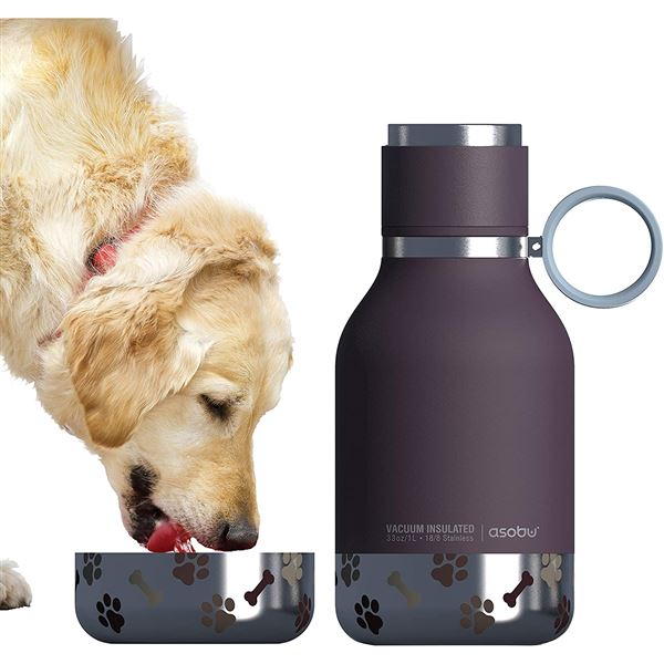 Asobu Vacuum Insulated Dog Bowl Bottle SDB1 Black 1000ml