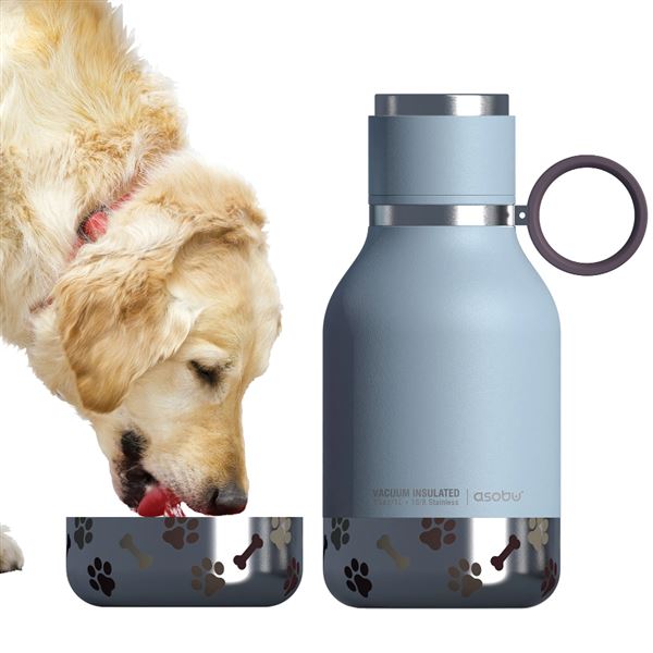 Asobu Vacuum Insulated Dog Bowl Bottle SDB1 Blue 1000ml