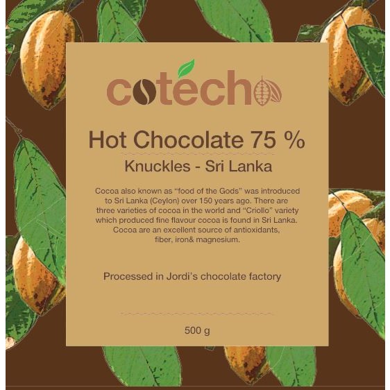Cotecho Hot Chocolate 75 % 500g
