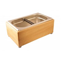 Heavy Tamper Knock Box Oak Big Heavy Tamper Knock Box Oak Big