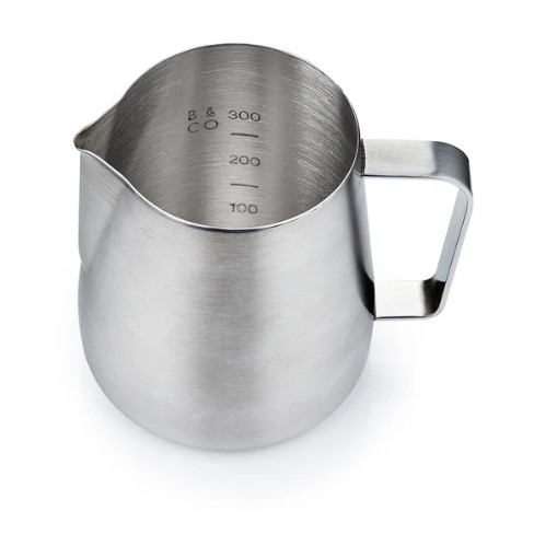 Barista & Co Core Milk Pitcher 420ml Brushed Steel