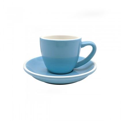 Epic Cup+Saucer 70ml Blue 6 pcs