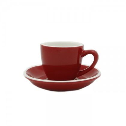 Epic Cup+Saucer 70ml Red 6 pcs