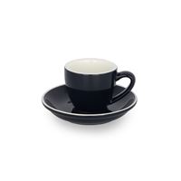 Epic Cup+Saucer 70ml Black 6 pcs