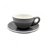 Epic Cup+Saucer 180ml Grey 6 pcs