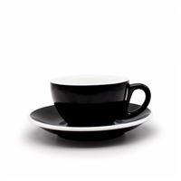 Epic Cup+Saucer 230ml Black 6 pcs