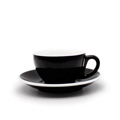 Epic Cup+Saucer 230ml Black 6 pcs