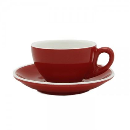 Epic Cup+Saucer 230ml Red 6 pcs