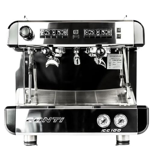 CONTI CC102 Injection Compact 2 Group Espresso Machine Black