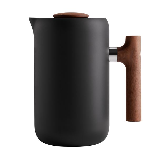 Fellow Clara French Press 700ml Matte Black + Walnut Handle