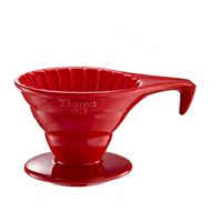 Tiamo Ceramic Coffee Dripper V02 Red