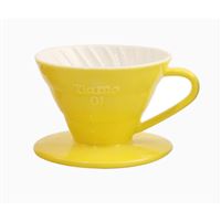 Tiamo Ceramic Coffee Dripper V01 Yellow
