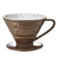 Tiamo Ceramic Coffee Dripper V02 Brown