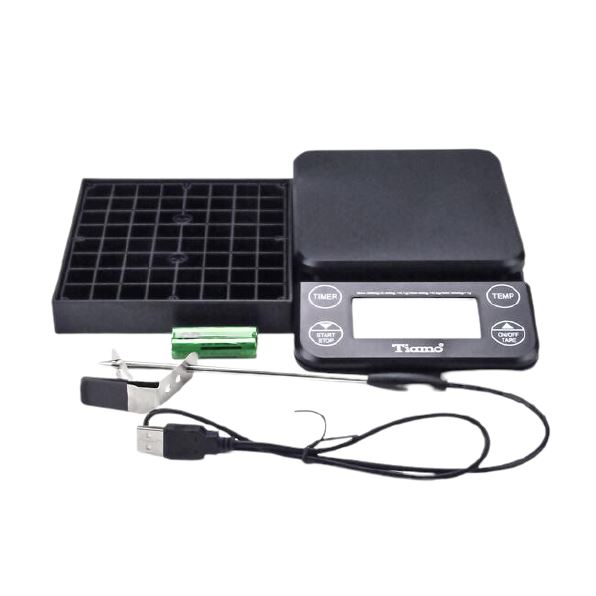 Tiamo Digital Scale with Timer and Temperature Control