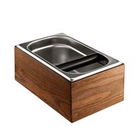 Studio Barista Wooden Stainless Steel Knockbox