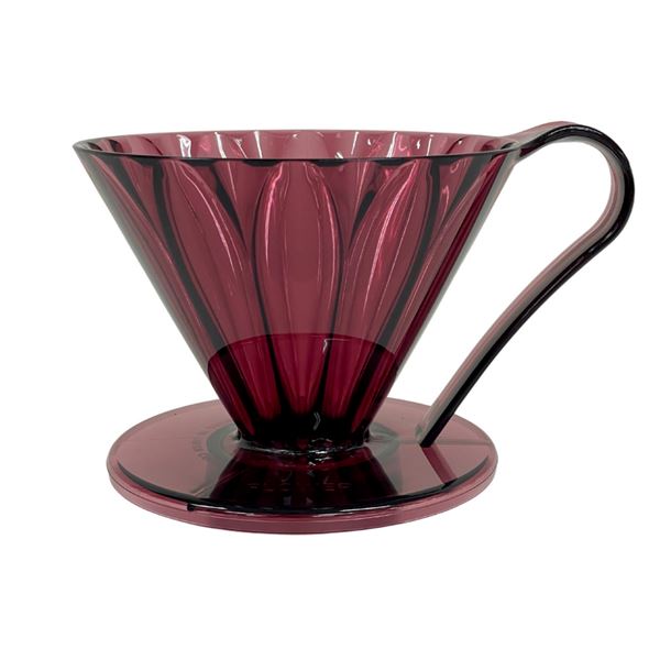 Cafec Tritan Flower Dripper size 02 Clear Red