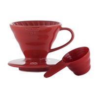 Hario Ceramic Coffee Dripper V60-01 Red Hario Ceramic Coffee Dripper V60-01 Red
