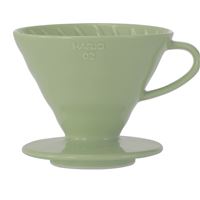 Hario Ceramic Dripper V60-02 Smokey Green + 40 filters