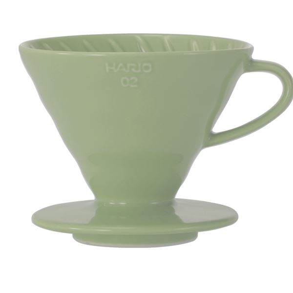 Hario Ceramic Dripper V60-02 Smokey Green + 40 filters