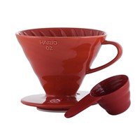 Hario Ceramic Coffee Dripper V60-02 Red