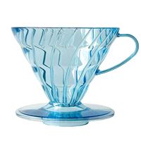 Hario V60-02 Plastic Dripper Transparent Blue Hario V60-02 Plastic Dripper Transparent Blue