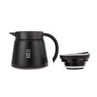 Hario Insulated Stainless Steel Server V60-02 Black 600ml