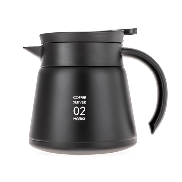 Hario Insulated Stainless Steel Server V60-02 Black 600ml